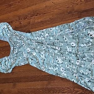 Hollister Floral Green Dress